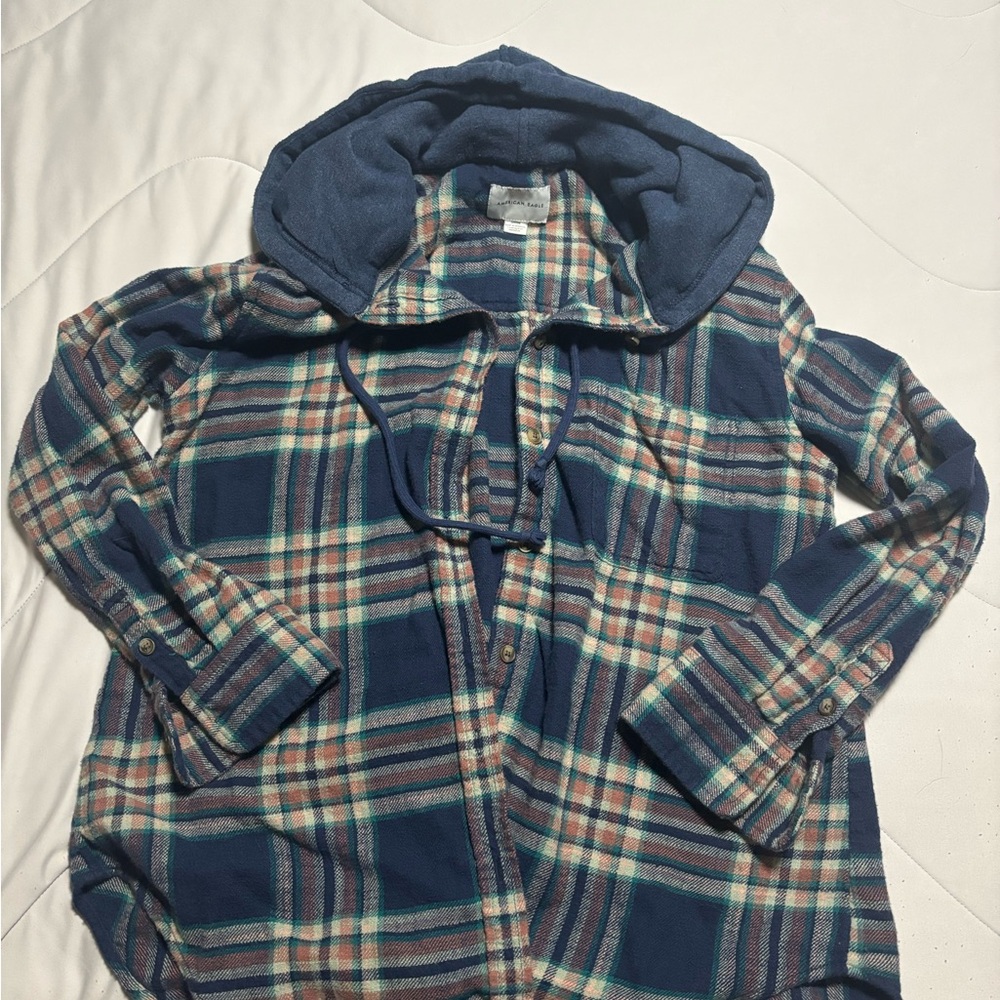 American Eagle Outfitters women’s Plaid Jacket with Hood